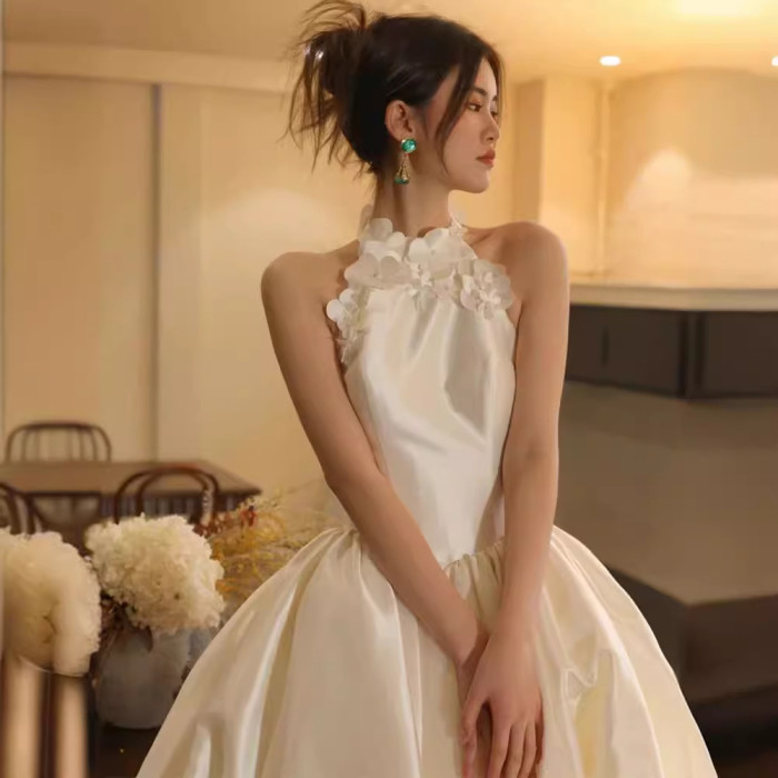 Satin Wedding Dress