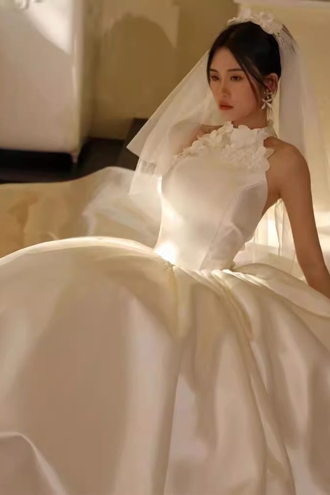 Satin Wedding Dress