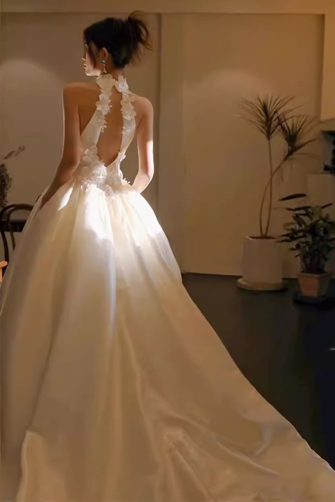 Satin Wedding Dress