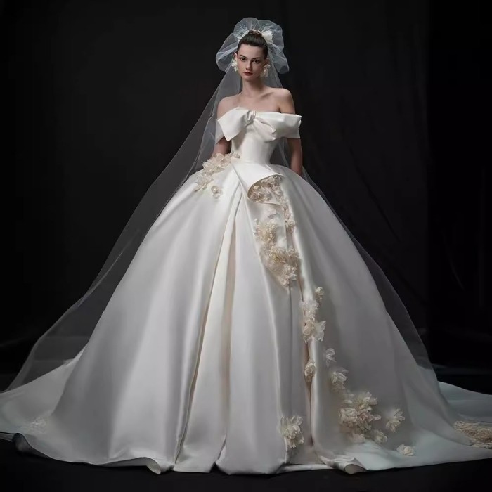 Super Simple Satin Wedding Dress