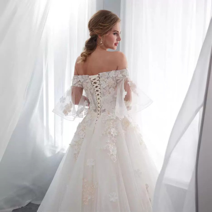 Glitter Lace Wedding Dresses