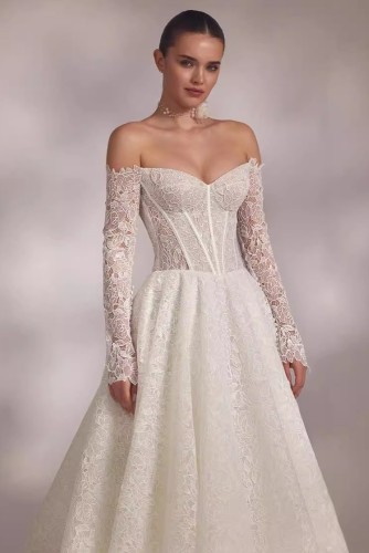 One-shoulder lace Dress