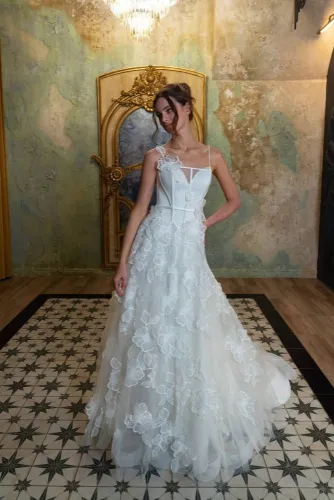 Floral Flower Wedding Dress