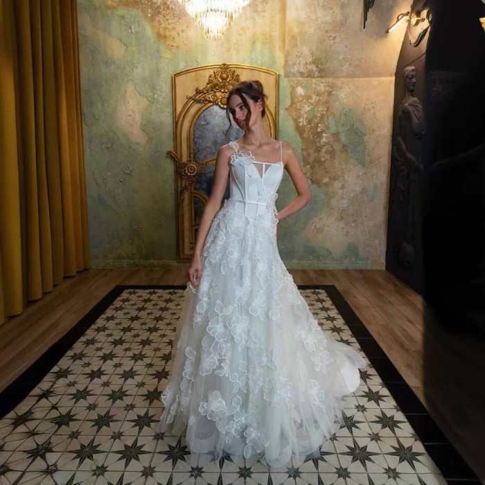 Floral Flower Wedding Dress