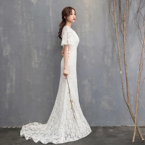 Classic V-neck Lace Dress