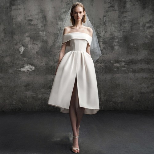 One Shoulder Wedding Dress