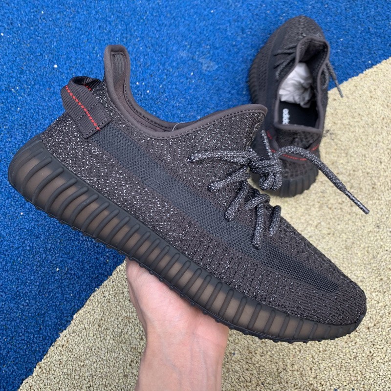 Yeezy Boost 350 V2 Static Black full-reflective