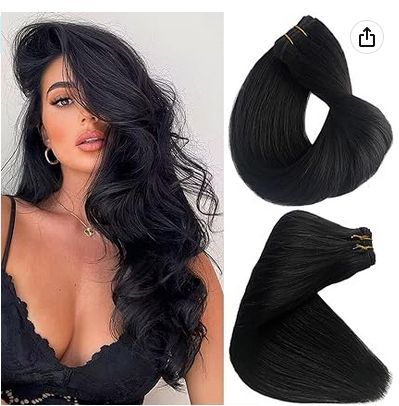 Human * 100g Invisible soft straight double Hair curtain Black Joint Hair Extensions Double Hair Curtain Invisible hair curtain