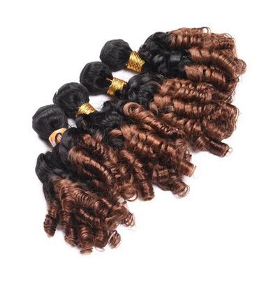 Wholesale Distributors Ombre Color 1B/30# Spring Curl 100% Raw Malaysian Virgin Hair Bundles