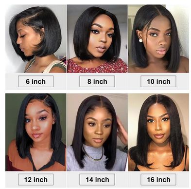 4x4 Lace Closure Wig Bob Wig Straight Pre Plucked Hairline With Baby Hair Short Lace Human Hair Wigs