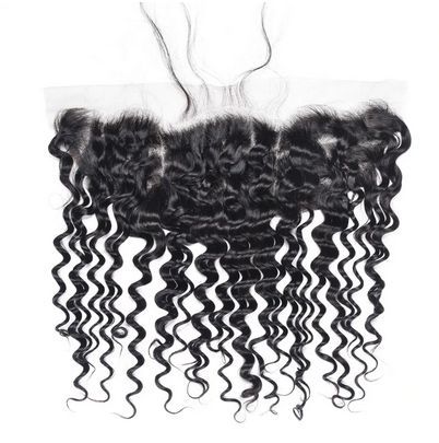 Large Stocks Raw Burmese Curly Hair Bundles With HD 13x4 Transparent Frontal Lace Closure
