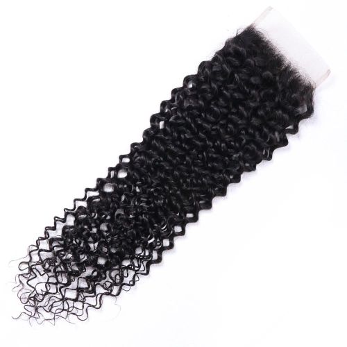 Wholesale Price Raw Virgin Human Curly hair Can be Dyed Bleached 4*4 HD swiss Lace Closure