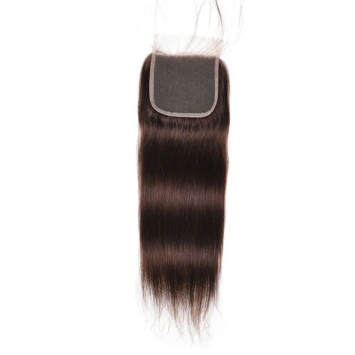 Hot Sales Color 2 Transparent HD Lace Closure With Baby Hair South Indian Temple Raw Hair