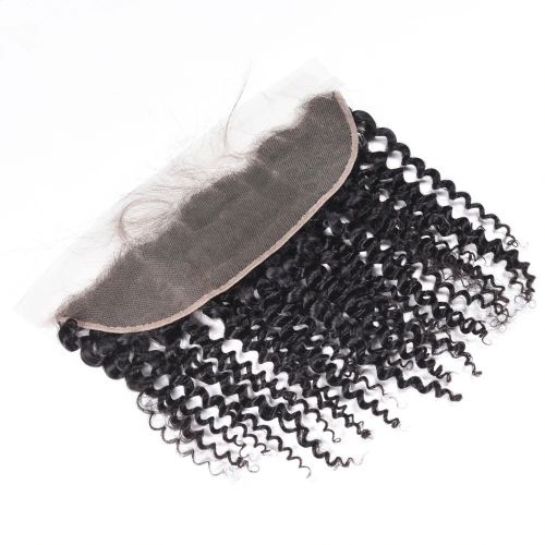 Large Stocks Raw Burmese Curly Hair Bundles With HD 13x4 Transparent Frontal Lace Closure