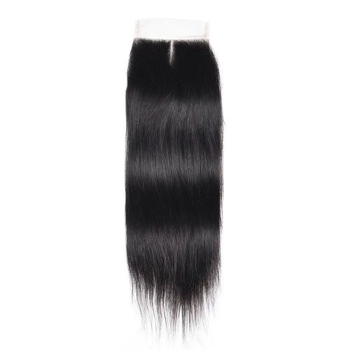 Large Stocks Middle Part 4x4 Transparent HD Lace Closure Unprocessed Raw Indian Human Hair