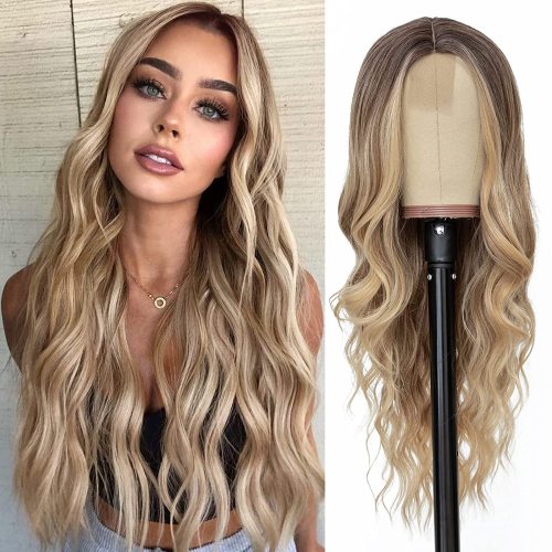 Europe and the United States wig long curly hair forehead lace big wave hairwig women's wig factory selling