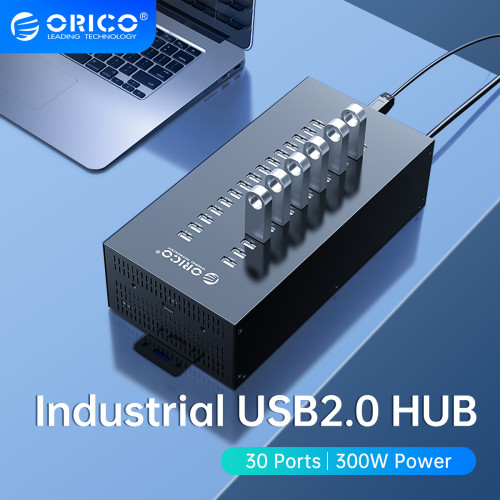 ORICO 30-port industrial USB2.0 hub for TF SD compatible card reader U disk data test batch replication