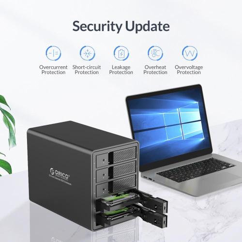 ORICO Chia 95 Series Multi Bay 3.5'' SATA to USB3 HDD Docking Station Internal Power HDD Enclosure Aluminum HDD Case