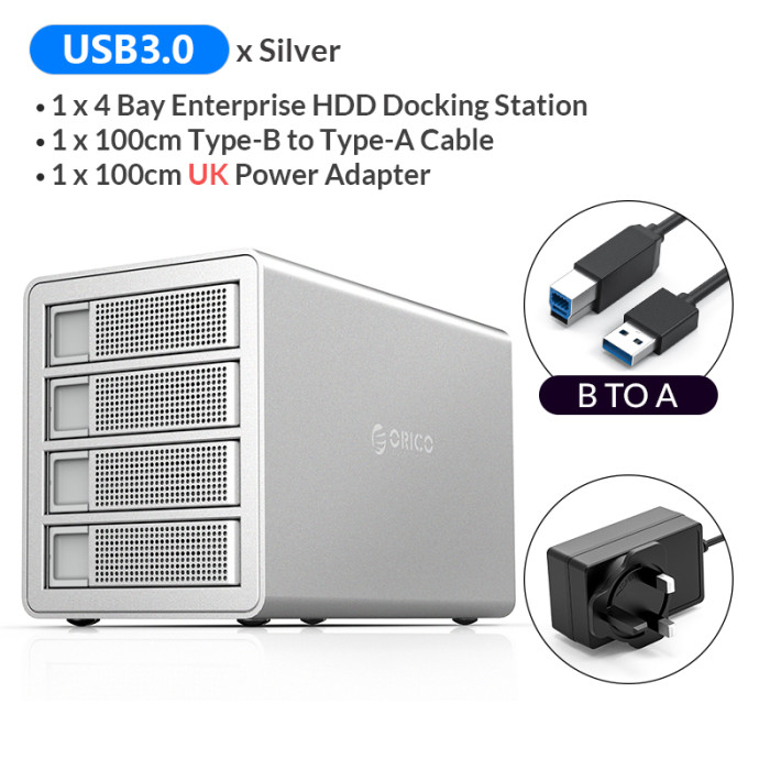ORICO 35 Series 5 Bay HDD Docking Station With Dual Chip 150W Built-in Power Hard Drive Case For 2.5 3.5 Inch Hard Drive