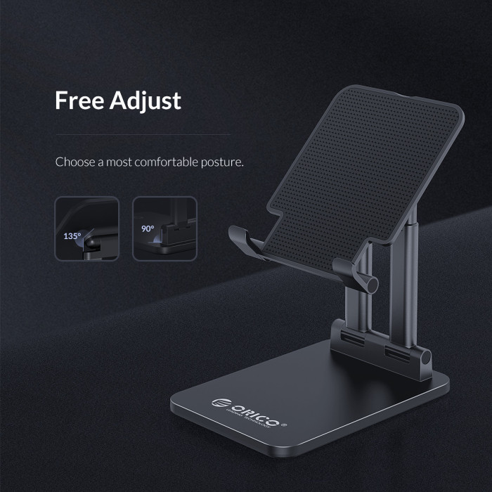 ORICO Desktop Tablet Holder Stand Adjustable Height Angle Foldable Phone Table tCradle Dock for iPad Samsung Xiaomi Stable