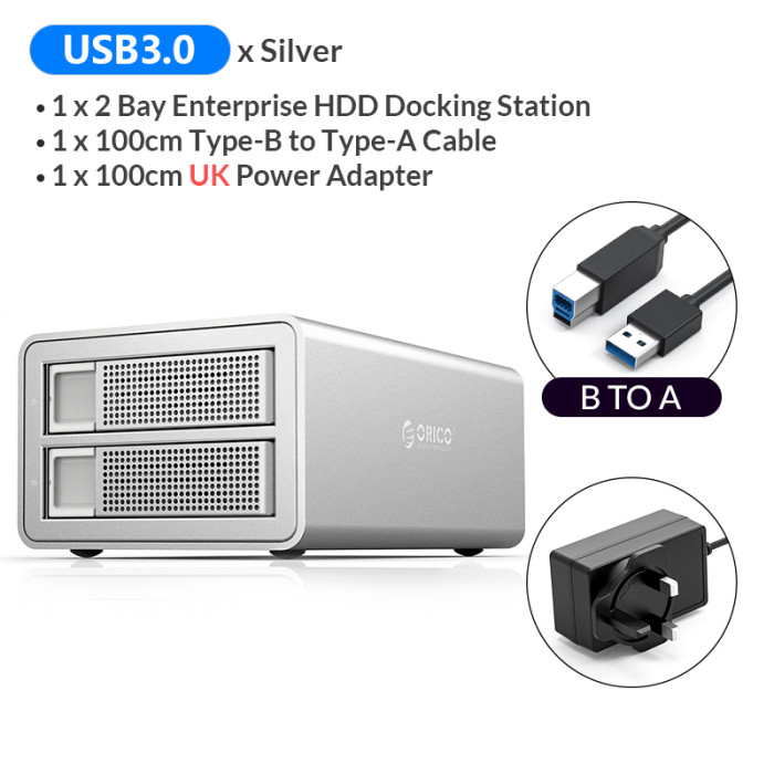 ORICO 35 Series 5 Bay HDD Docking Station With Dual Chip 150W Built-in Power Hard Drive Case For 2.5 3.5 Inch Hard Drive