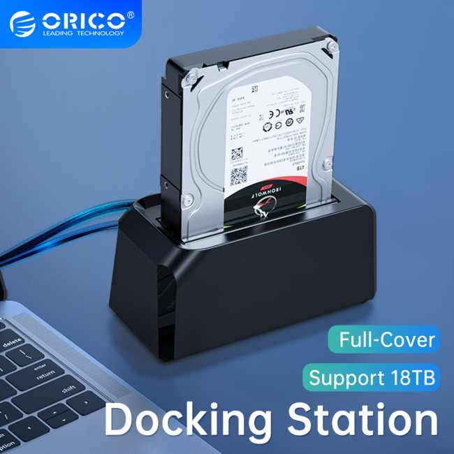 ORICO USB 3.0 to SATA HDD Docking Station Reader for 2.5/3.5 Inch HDD SSD Hard Drive Docking Station Full-Cover