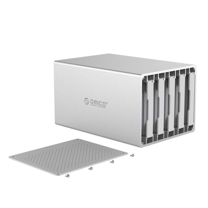 ORICO WS Series 3.5'' 5 Bay Type C With RAID HDD Enclosure Support HDD Docking Station 5Gbps USB3.1 Hard Disk Case