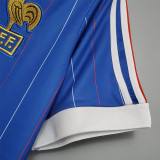 1982 France Home Retro Soccer Jersey