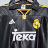 1998-2000 RMA Away Black Retro Soccer Jersey