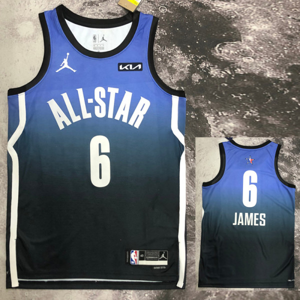 2023 ALL STAR JAMES #6 Blue Top Quality Hot Pressing NBA Jersey (全明星)