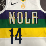 2018 Pelicans INGRAM #14 White City Edition Top Quality Hot Pressing NBA Jersey