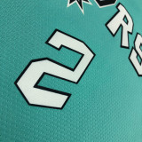 2022-23 Sa Spurs LEONARD #2 Green City Edition Top Quality Hot Pressing NBA Jersey