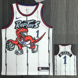 Raptors McGRADY #1 White Retro Top Quality Hot Pressing NBA Jersey