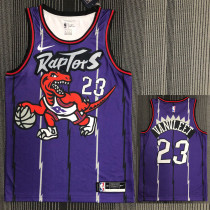 Raptors VANVLEET #23 Purple Retro Top Quality Hot Pressing NBA Jersey