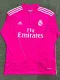 2014-2015 RMA Away Pink Long Sleeve Retro Soccer Jersey (长袖)