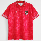 1990-1992 Wales Home Retro Soccer Jersey