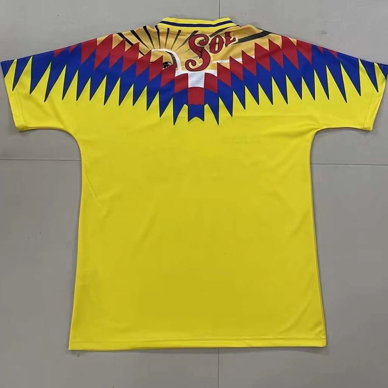 US$ 19.00 - 1993-1994 Club America Yellow Retro Soccer Jersey -  m.