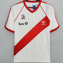 1986 River Plate White Retro Soccer Jersey