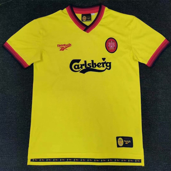 1997-1998 LIV Away Yellow Retro Soccer Jersey