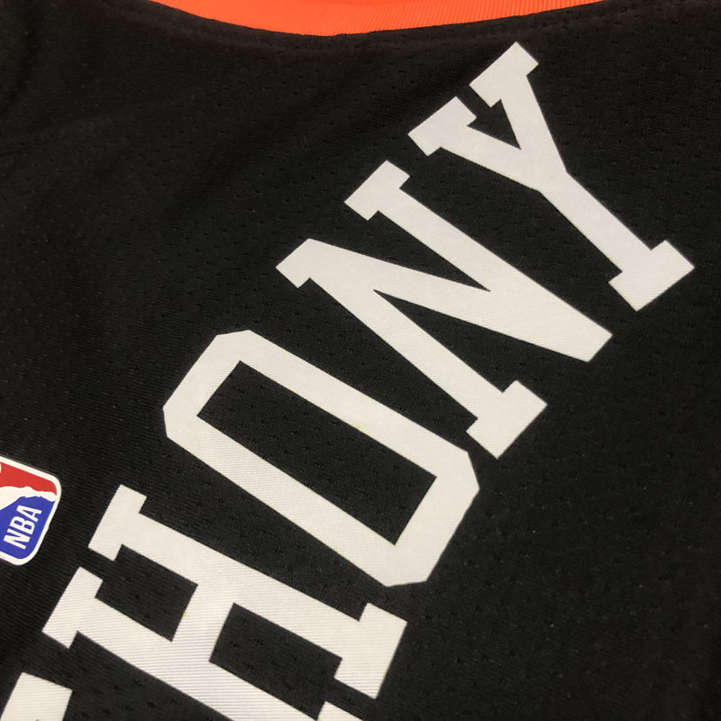 2022 Season Anthony#7 Knicks Urban Edition Black NBA Jersey - Kitsociety