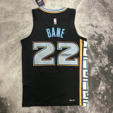 2022-23 GRIZZLIES BANE #22 Black City Edition Top Quality Hot Pressing NBA Jersey