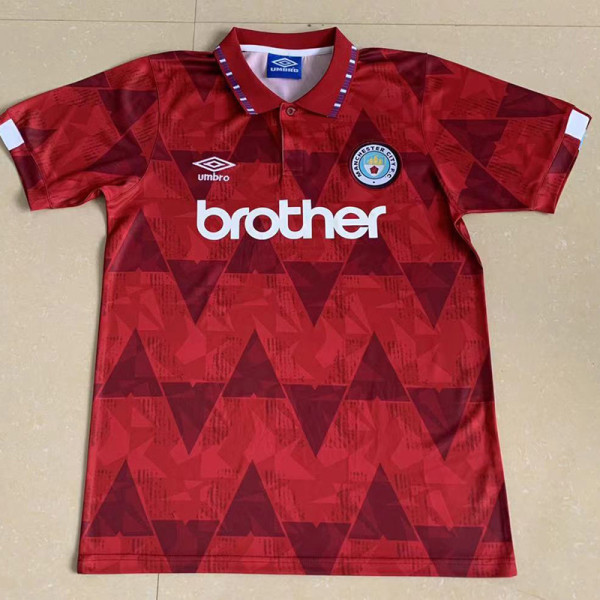 1991 Man city Away Retro Soccer Jersey