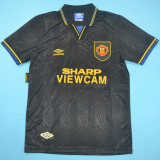 1994 Man Utd Away Black Retro Soccer Jersey