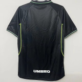 1998-1999 Man Utd Away Black Retro Soccer Jersey