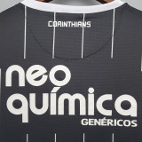 2011-2012 Corinthians Black Retro Soccer Jersey