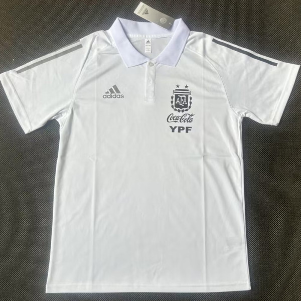 2021-23 Argentina White Classic Polo Short Sleeve