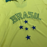 1958 Brazil Home Retro Soccer Jersey