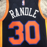 2022-23 KNICKS RANDLE #30 Black Top Quality Hot Pressing NBA Jersey (Trapeze Edition) 飞人版