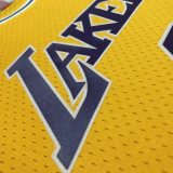 1997 LAKERS BRYANT #8 Yellow Retro Top Quality Hot Pressing NBA Jersey(圆领)