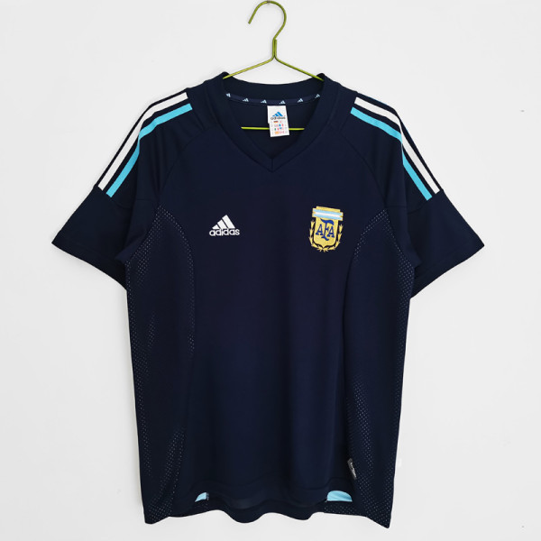 2002 Argentina Away Retro Soccer Jersey